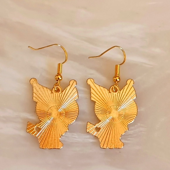 Sanrio Kuromi Oil Painted Handmade Earrings - Picture 3 of 4